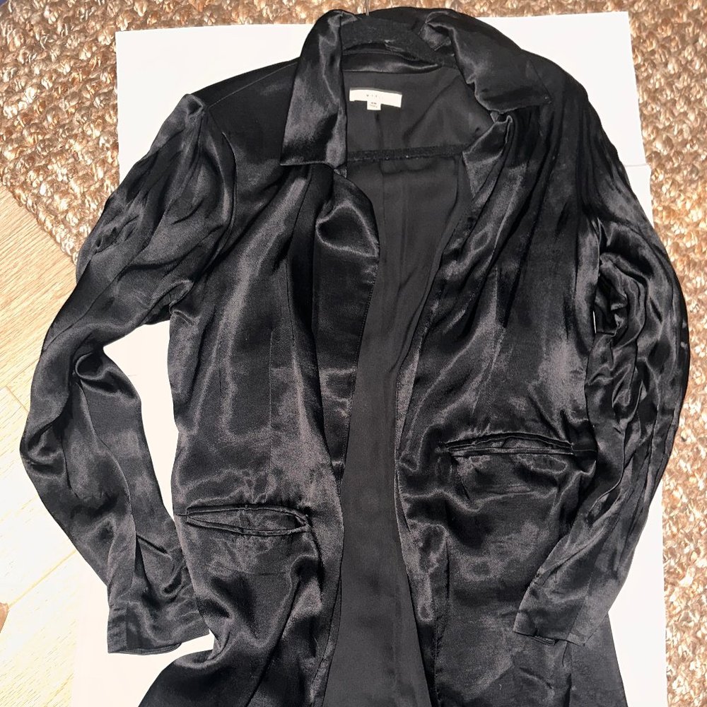Mable Silk Long Boyfriend Jacket